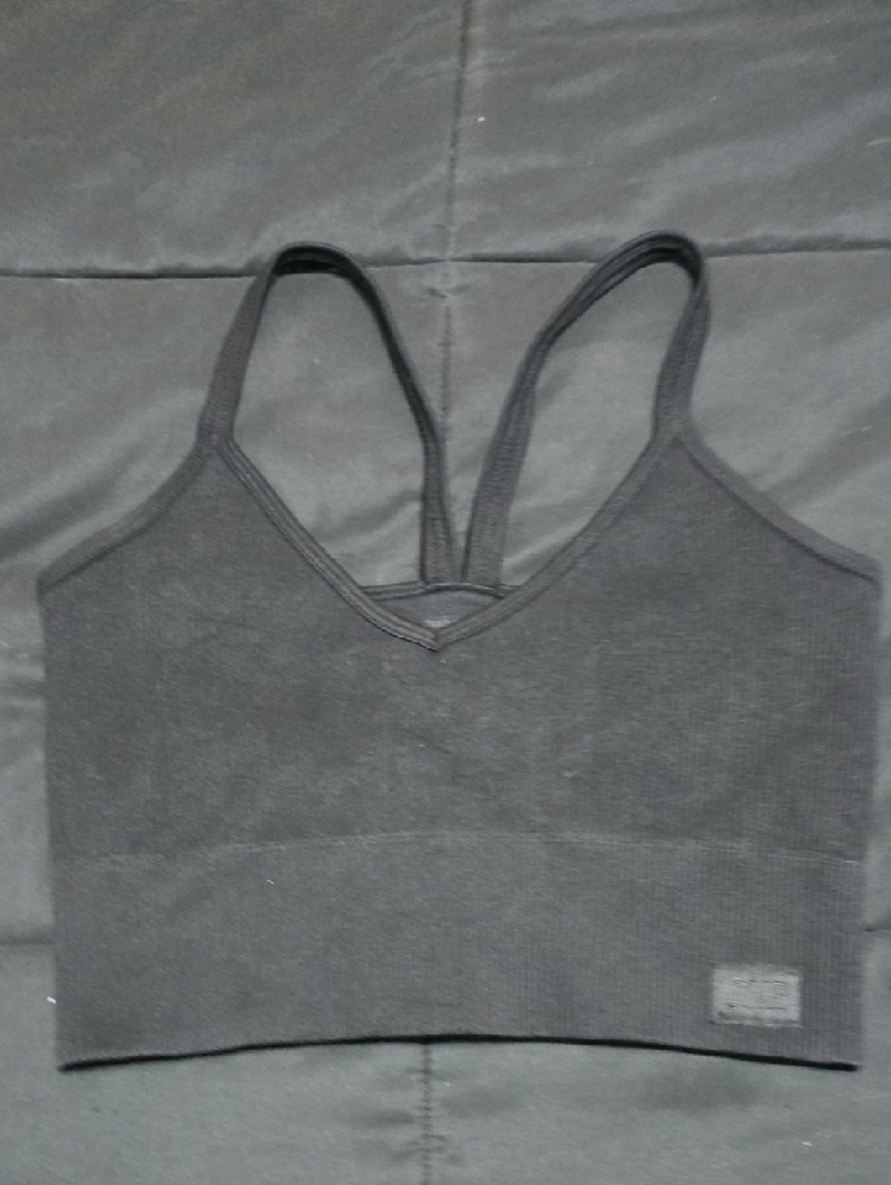 Summer Ray Black High-Rise Ribbed Leggings And Bra SET - Med - Picture 6 of 8